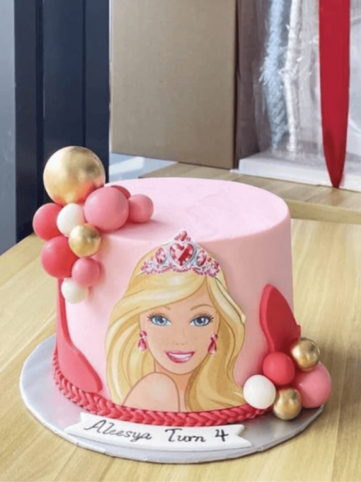 Barbie with Balloons cake