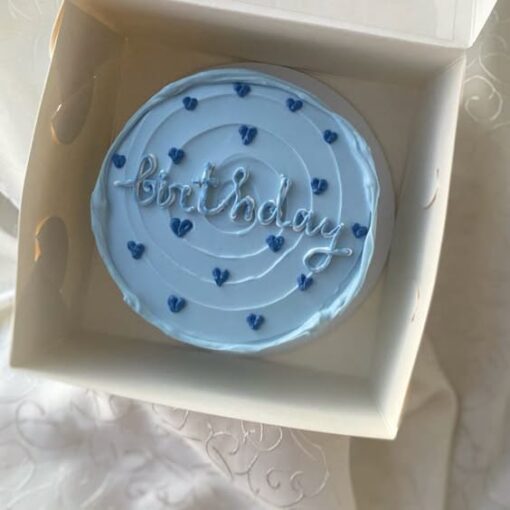 Heart design birthday cake