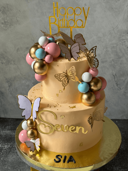 Butterfly theme cake