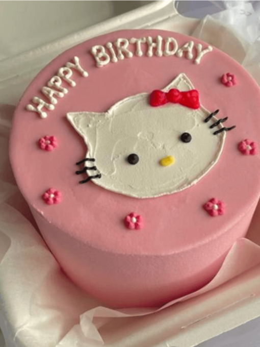 Cutie cat Birthday bento cake