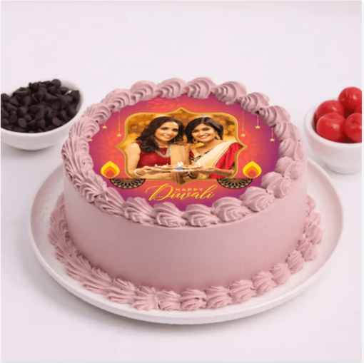 Diwali photo cake