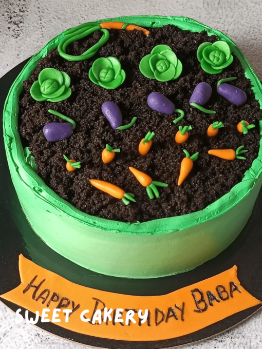 Farming theme cake