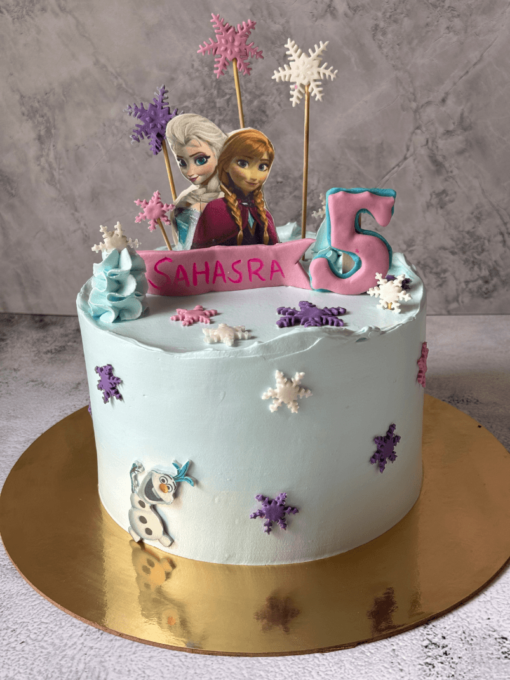 Frozen theme cake
