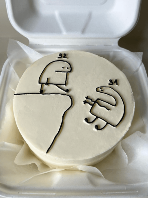 Birthday theme bento cake