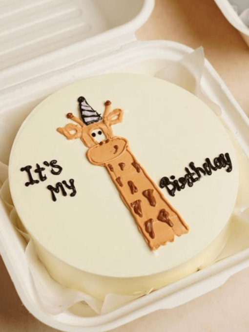Giraffe theme Birthday bento cake