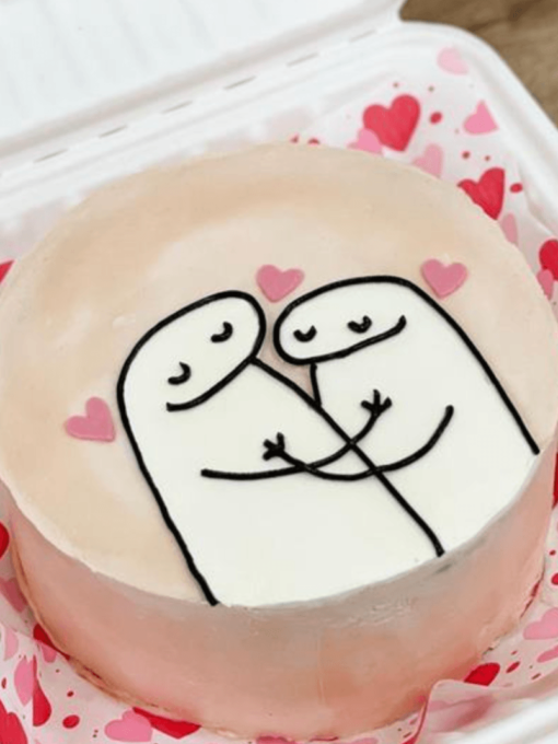 Couple bento cake