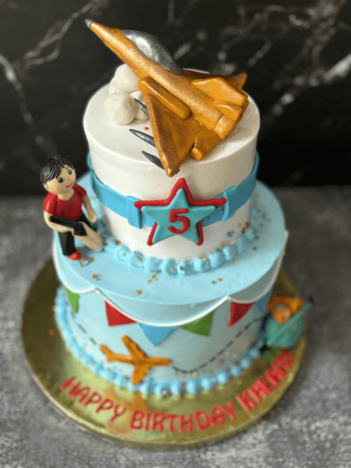 Fighter Jet Theme Cake