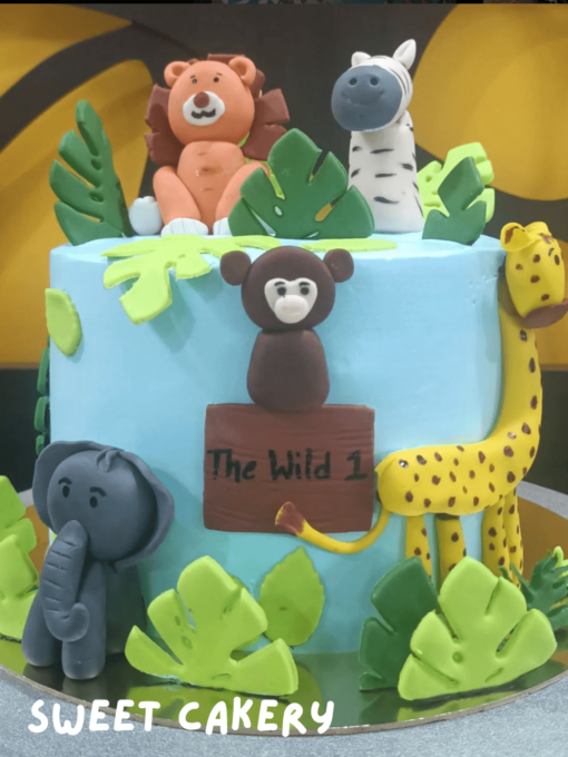 Forest Theme Birthday Cake
