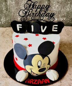 Mickey Mouse theme cake with cartoon design – Sweet Cakery Bangalore