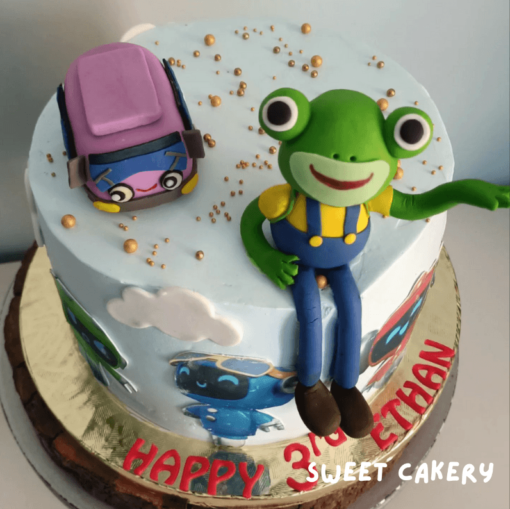 Green Frog Cake