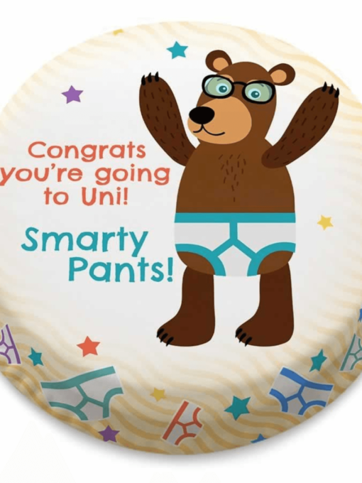 Smarty pants bear congratulations cake