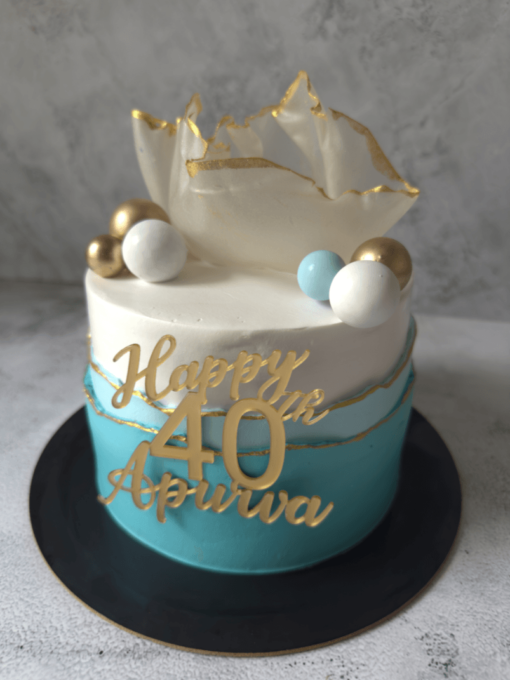 Blue shades fault line cake