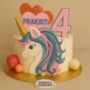 3d Unicorn Theme Birthday Cake - Sweet Cakery