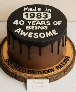 40th Birthday Cake | Order Online in Bangalore - Sweet Cakery