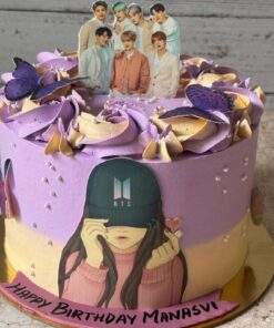 BTS Theme Birthday Cake - Sweet Cakery