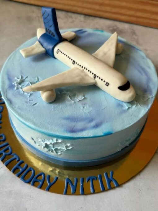 3D aeroplane cake