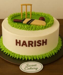 Cricket Theme Birthday Cake - Sweet Cakery