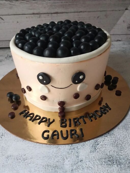 Boba cup cake