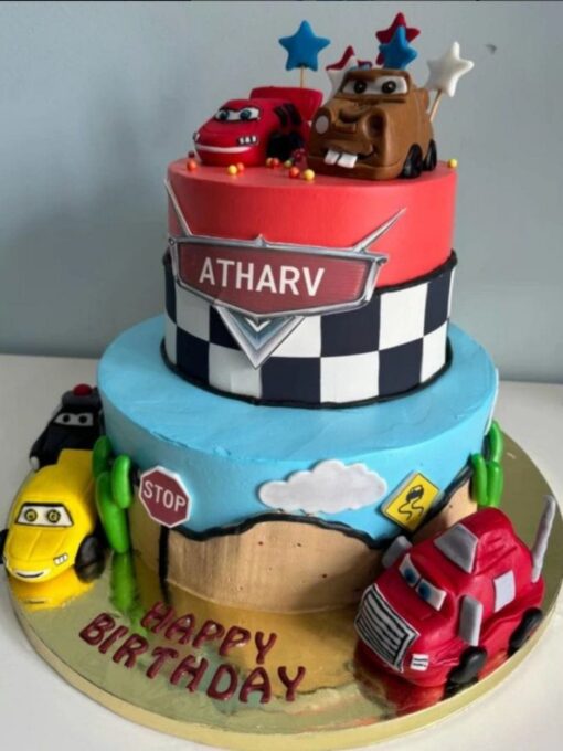 Disney car cake