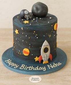 Space Theme Birthday Cake | Order Online in Bangalore - Sweet Cakery