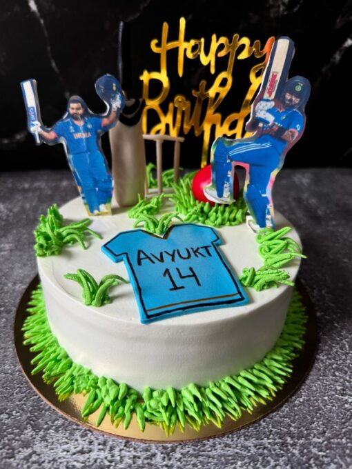 Cricket Player Cake