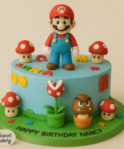 Super Mario Theme Birthday Cake in Bangalore | Sweet Cakery