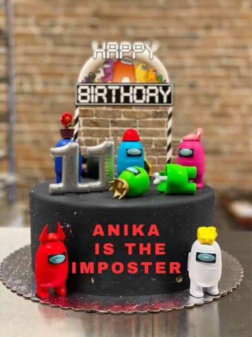 Among us Theme Birthday Cake