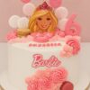 Barbie Birthday Cake with Cookies