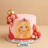 Barbie Face Birthday Cake