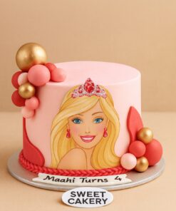 Barbie Face Birthday Cake