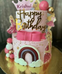 Barbie Rainbow Birthday Cake