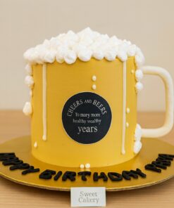 Beer Mug Birthday Cake – Cheers & Beers Theme for Dad