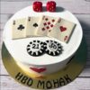 Casino Theme Birthday Cake with Playing Cards