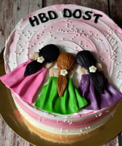 Happy Birthday Dost Birthday Cake