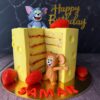 Tom and Jerry Cake With Cheese Cake
