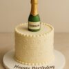 Champagne Theme Birthday Cake