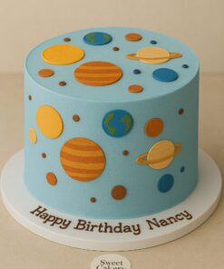 Solar System Theme Birthday Cake