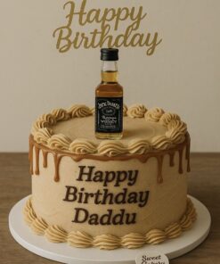 Whiskey Theme Birthday Cake