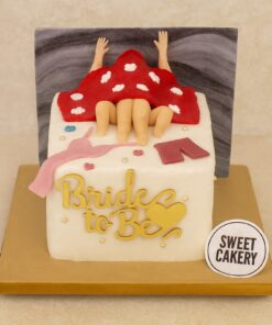 Honeymoon special naughty cake from Sweet Cakery in Bangalore featuring playful adult theme with bold cream design and romantic details.
